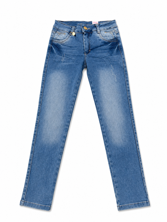 Pantalón niña skinny de mezclilla