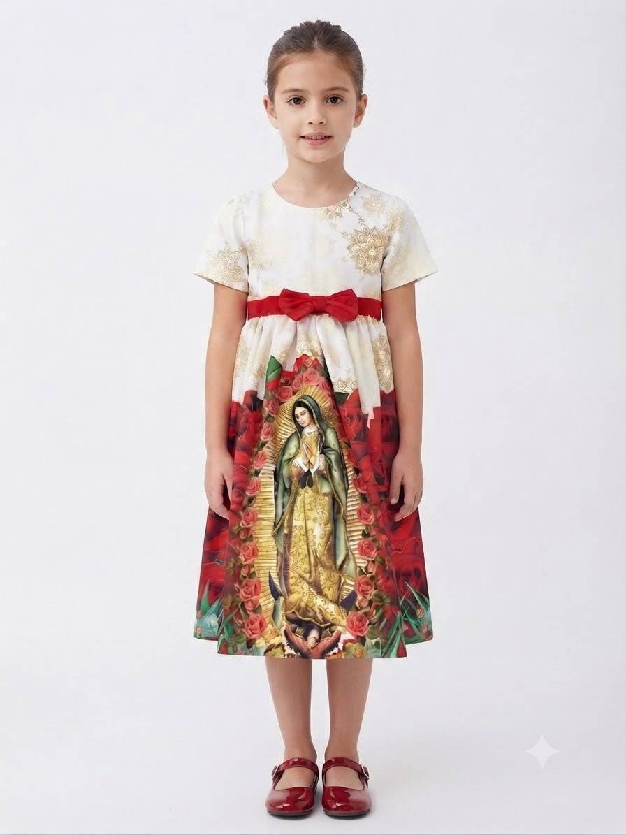 Vestido niña virgen de guadalupe