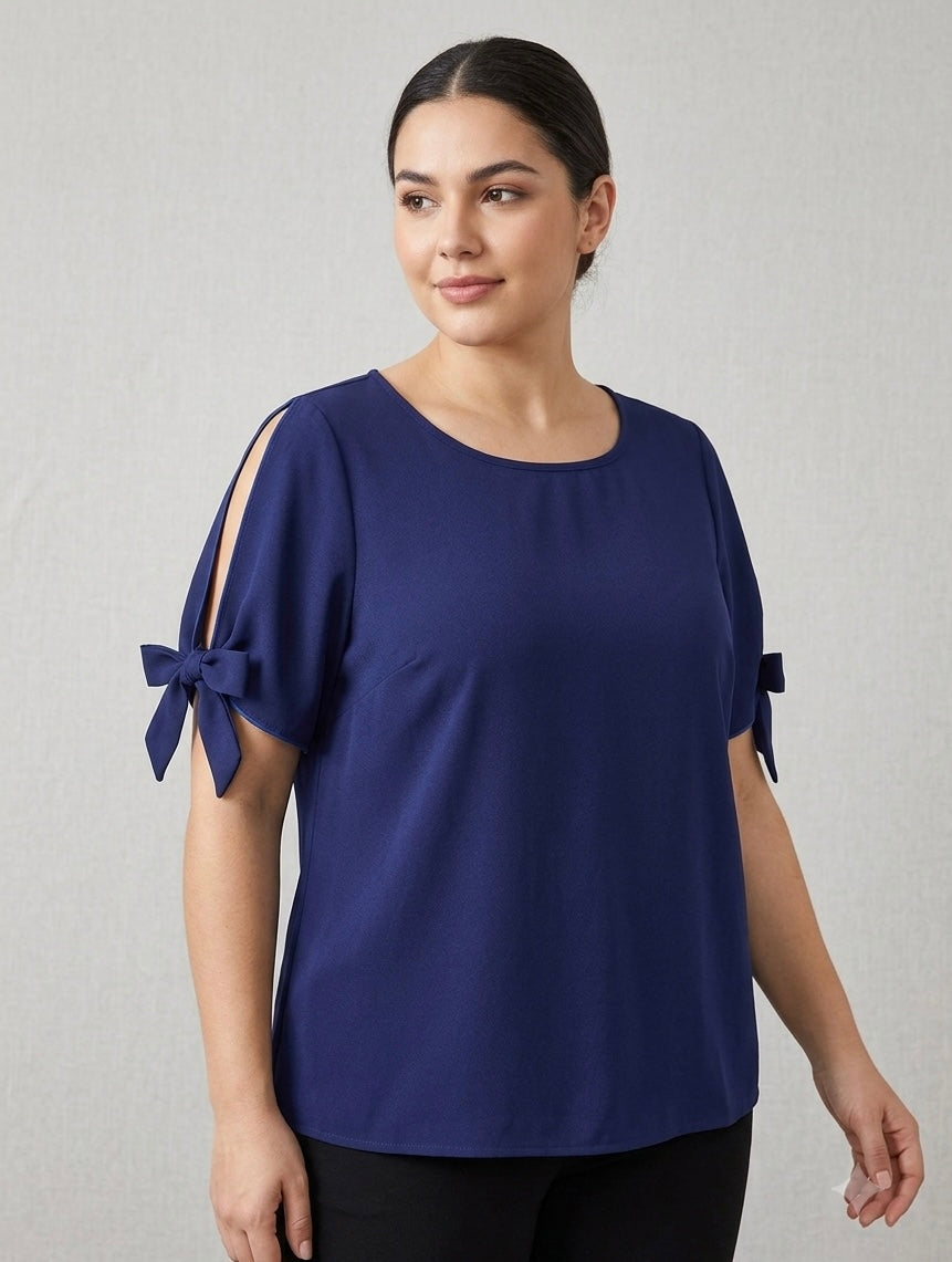 💙 Blusa dama con apertura en Mangas – Sencillez con un toque encantador 💙