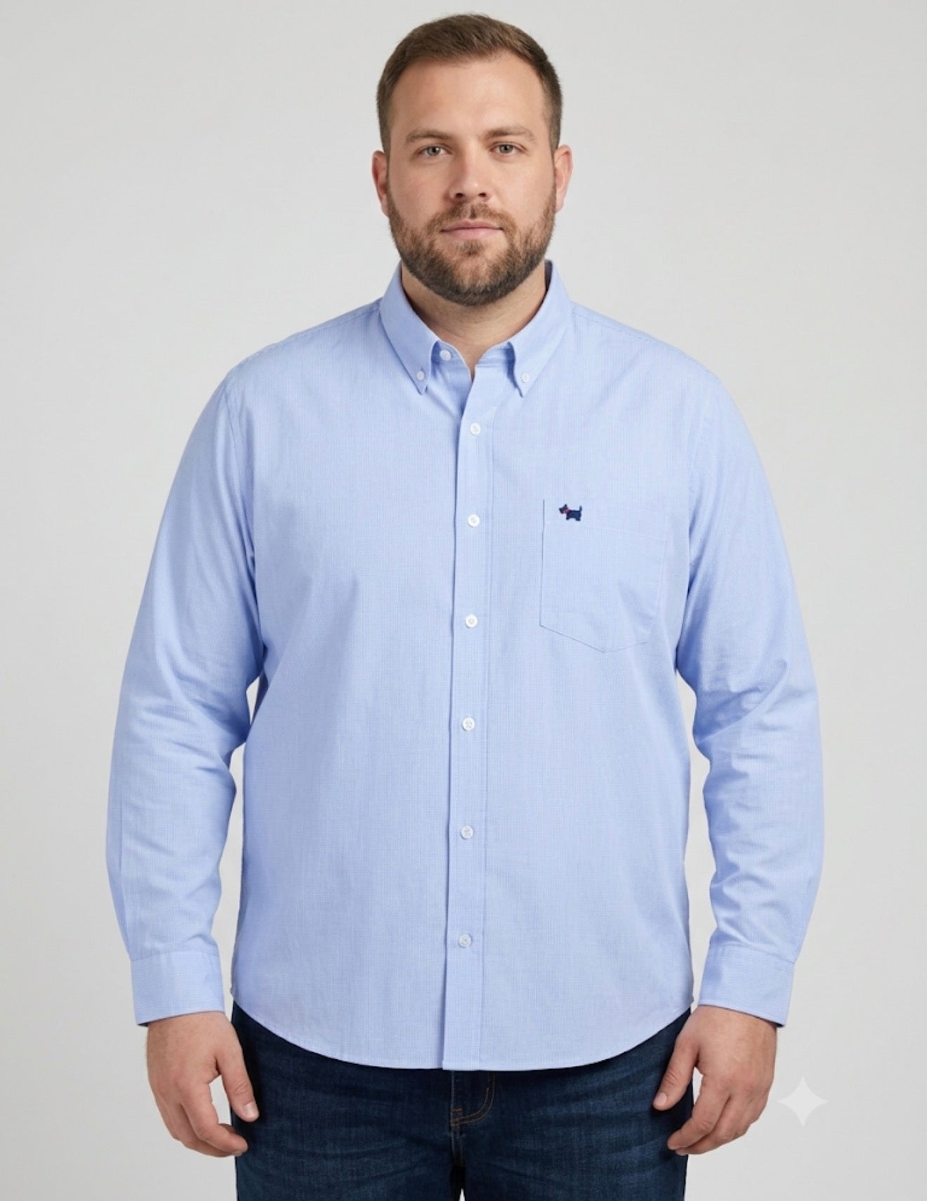 Camisa caballero 3XL FERRI@RI azul cielo