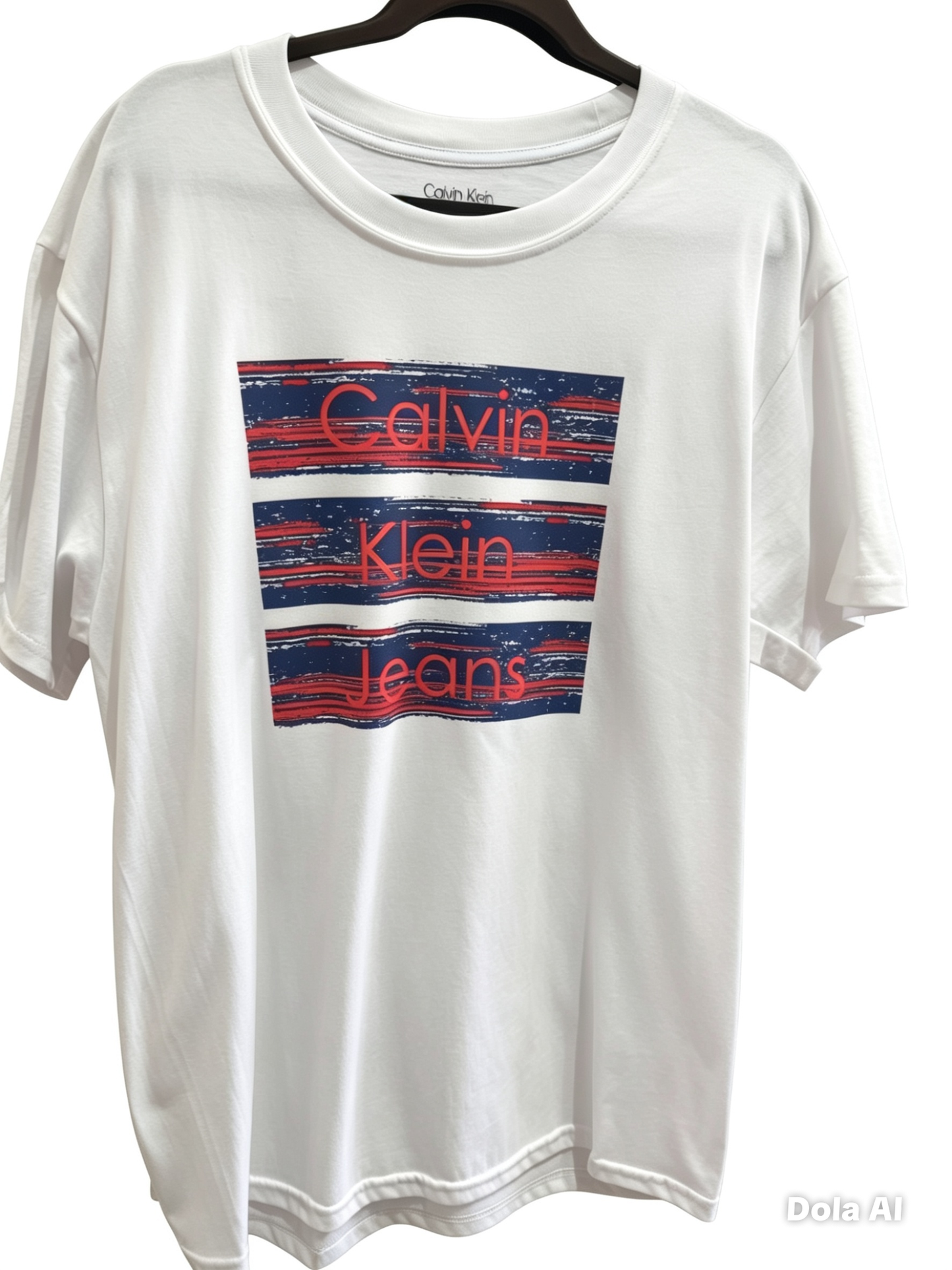 Playera caballero Extra Grande XL C@LVIN KL@IN BLANCO