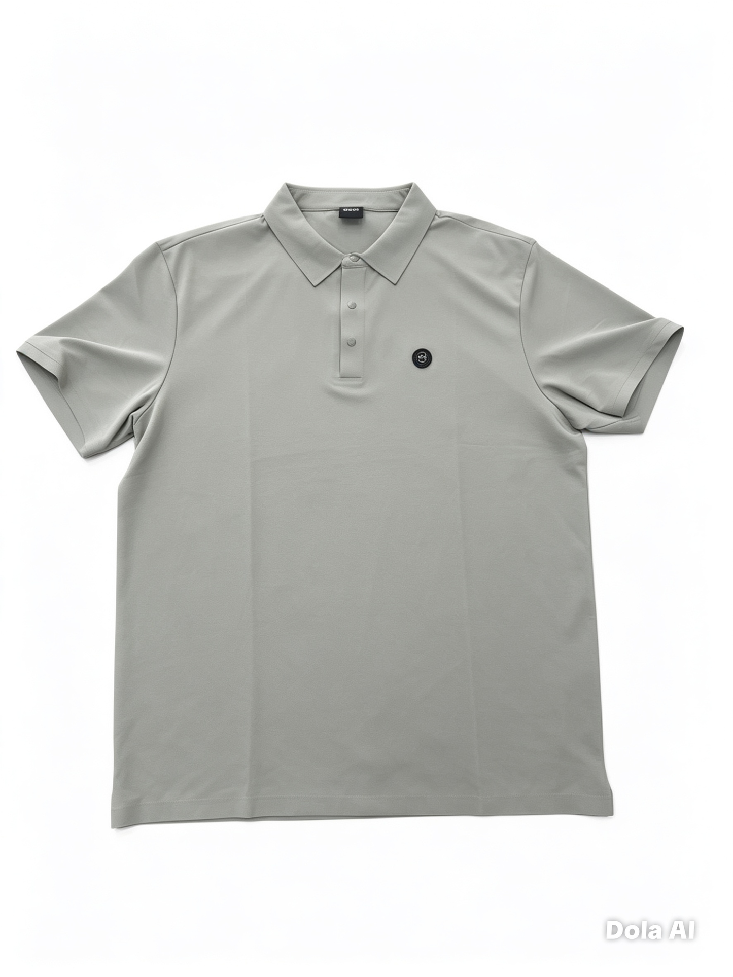 Playera caballero Extra Grande XL Tipo Pol@ B@ss Gris Perla
