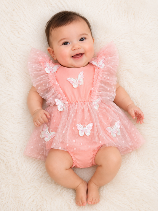 Conjunto Maripositas Rosa para Bebé 🦋💗 NIÑA MESES