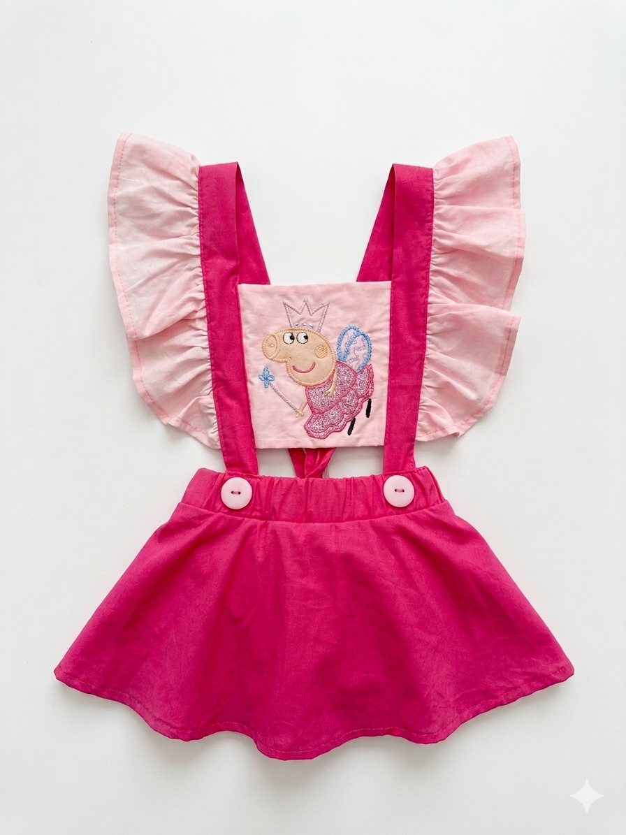Conjunto Infantil con Falda Rosa 💖✨ NIÑA MESES