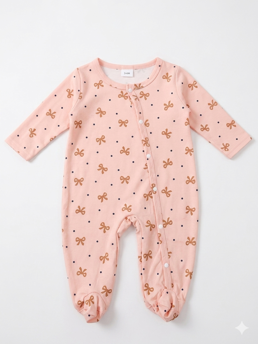 Mameluco Moñitos Rosa 💕🎀 NIÑA MESES