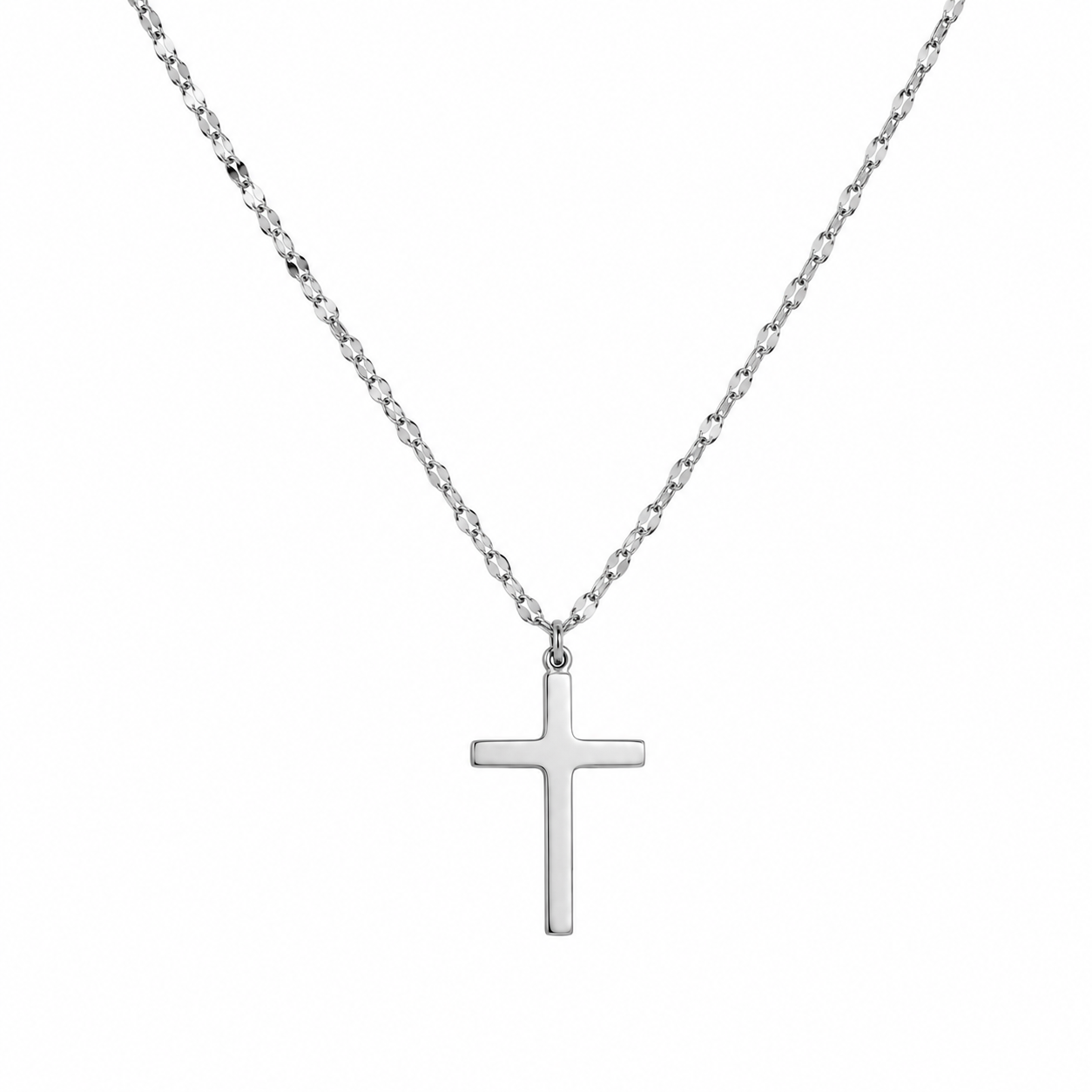 Collar accesorio Dama Plata CRUZ