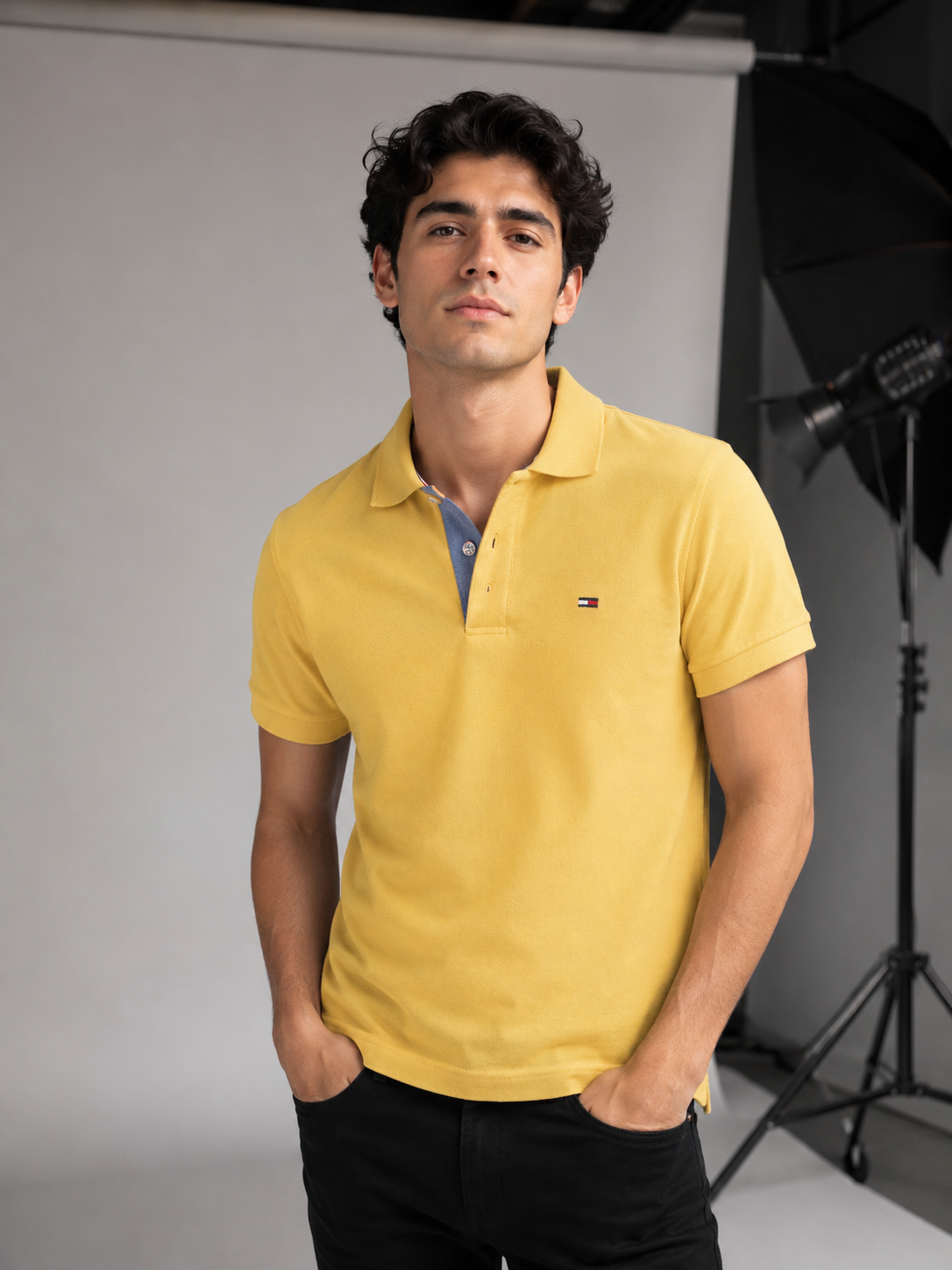 Playera Caballero chica polo TO@MY HILFIG@R amarillo