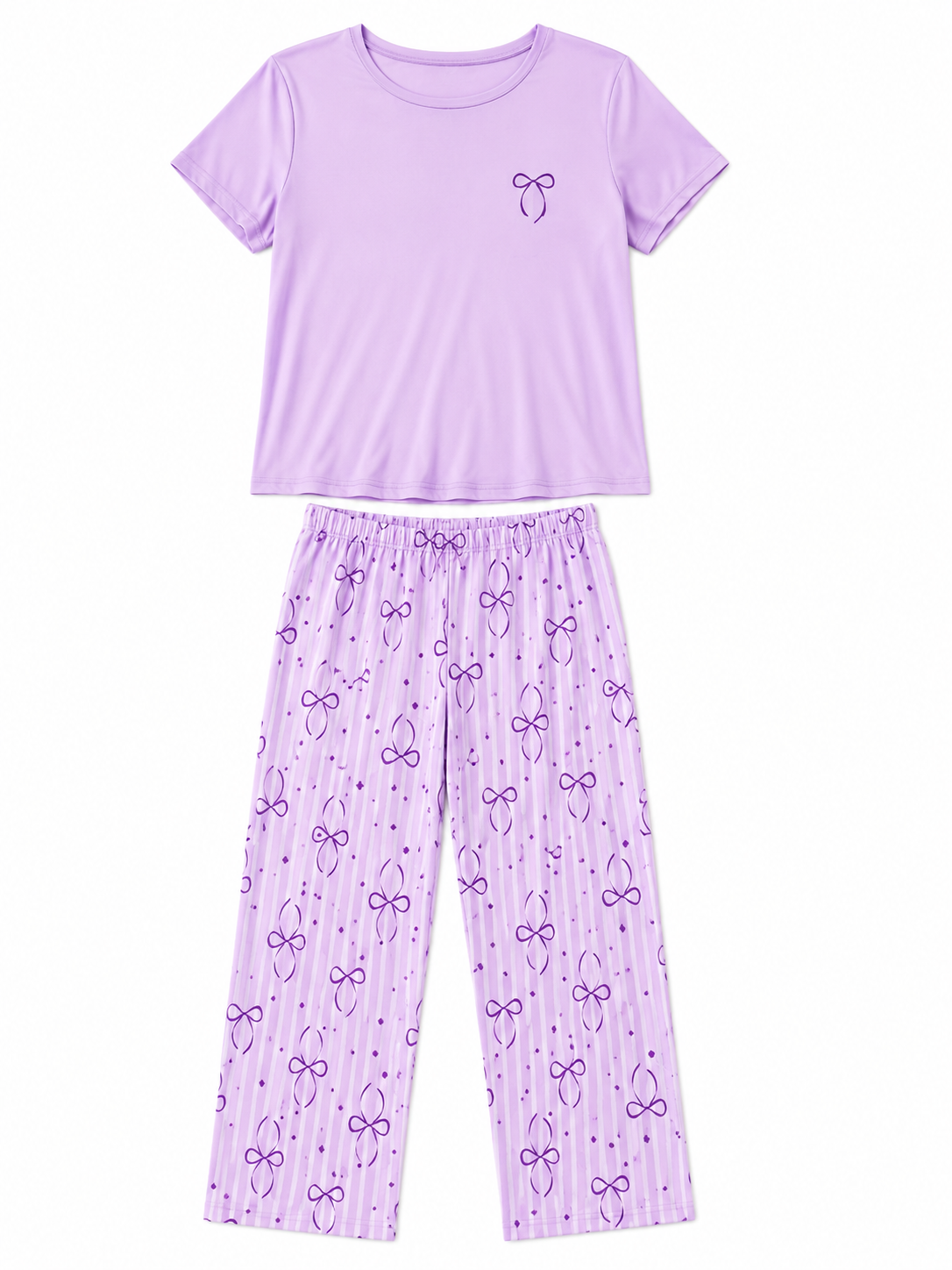 Pijama Dama Moñitos Lila💜