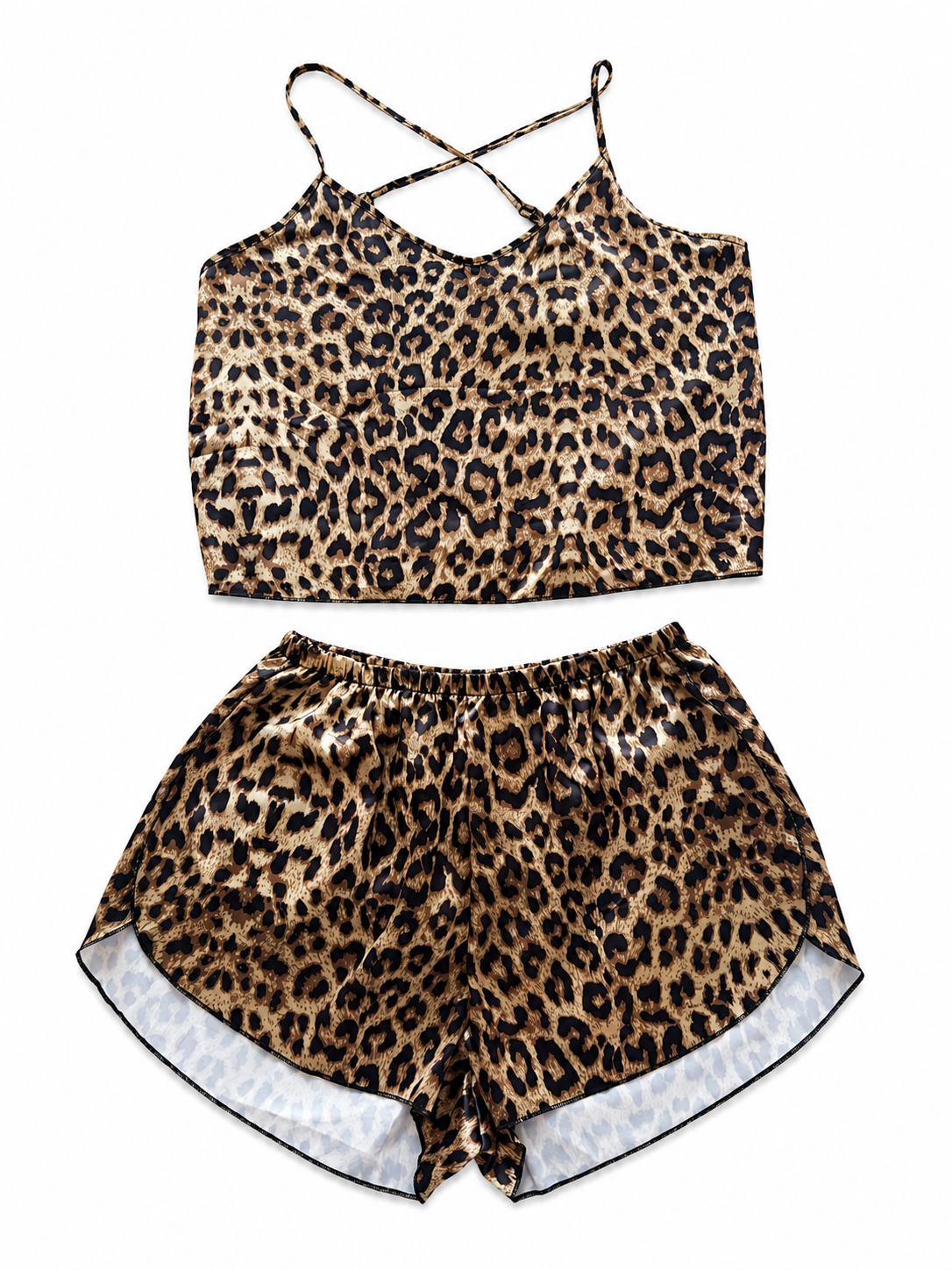 Pijama Dama Satinada Animal Print
