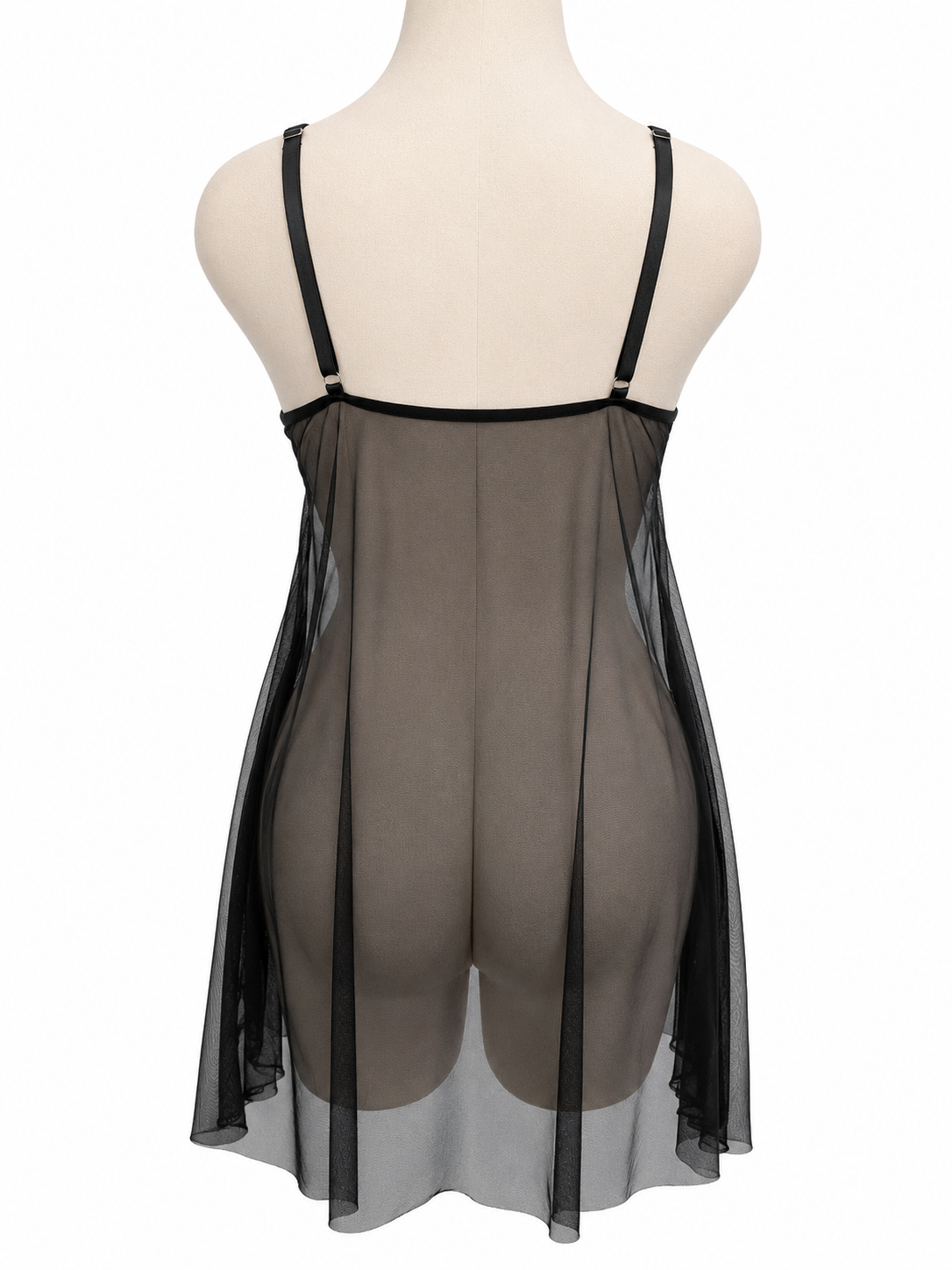 Vestido Pijama Dama Negré con Encaje Floral