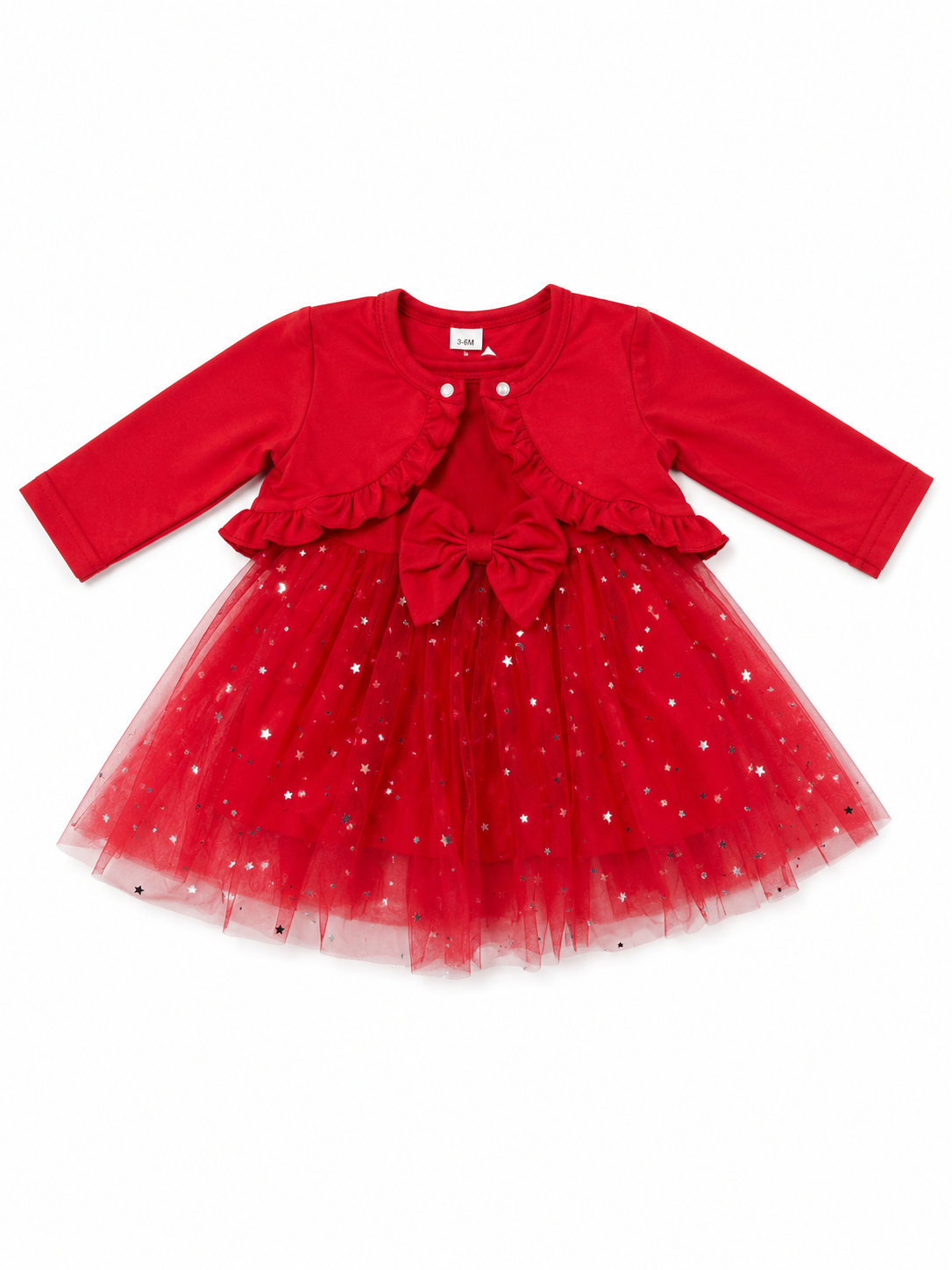 Vestido para Bebé con Bolero y Falda de Tul 💖 NIÑA MESES