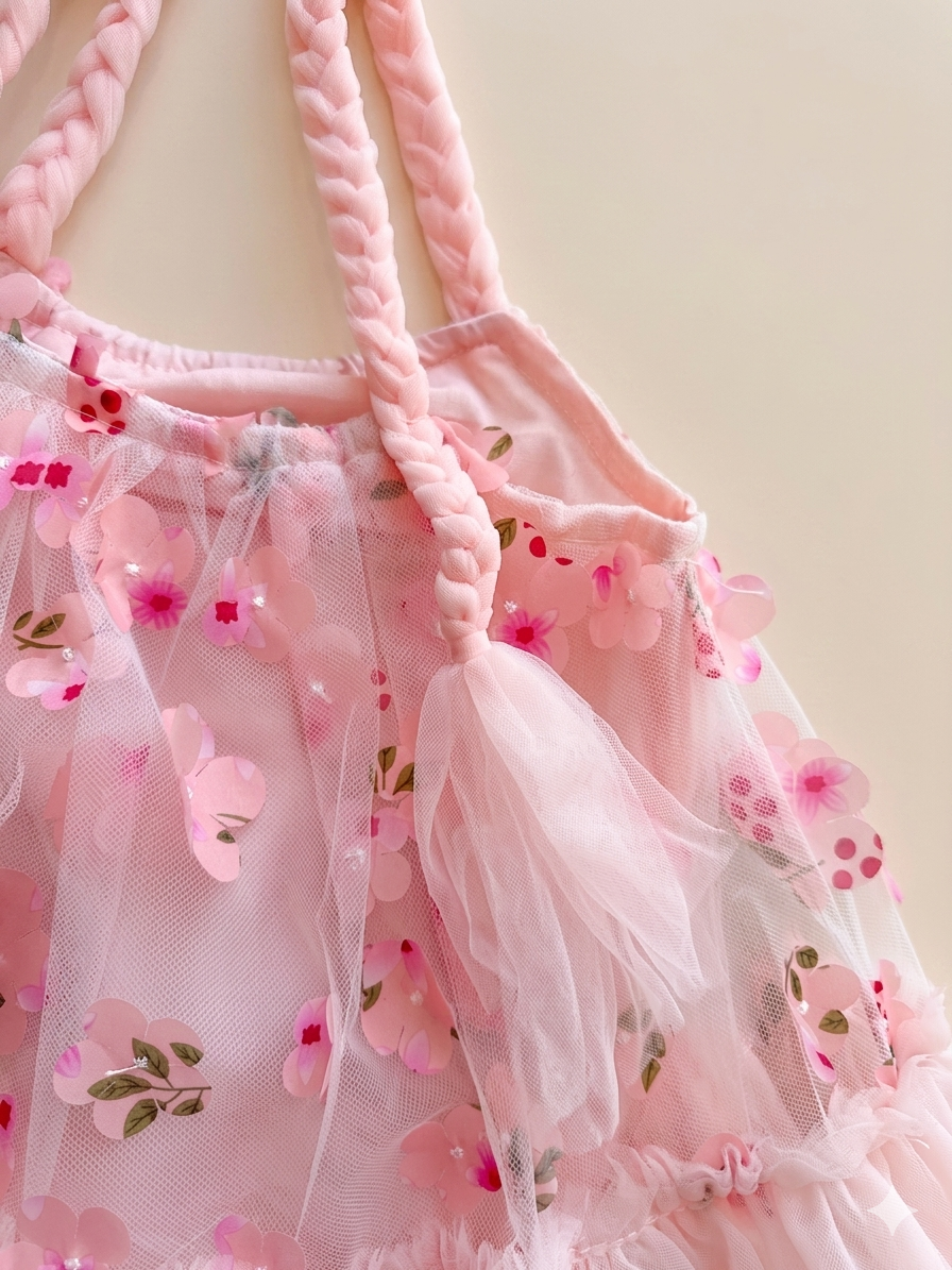 Vestido Infantil Jardín Encantado 🌸🎀 NIÑA MESES