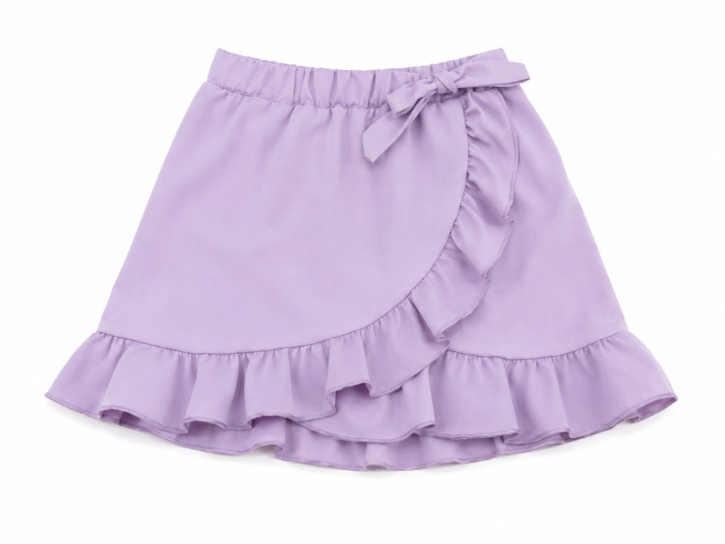 Set niña con falda lila y blusa estampada