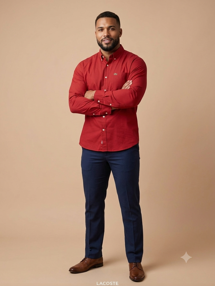 Camisa caballero grande LAC@STE roja