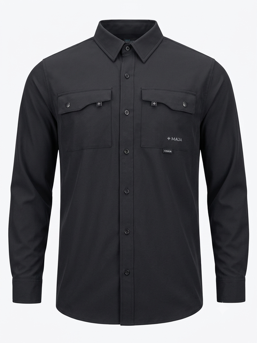 Camisa caballero Grande MAJ@ negr@