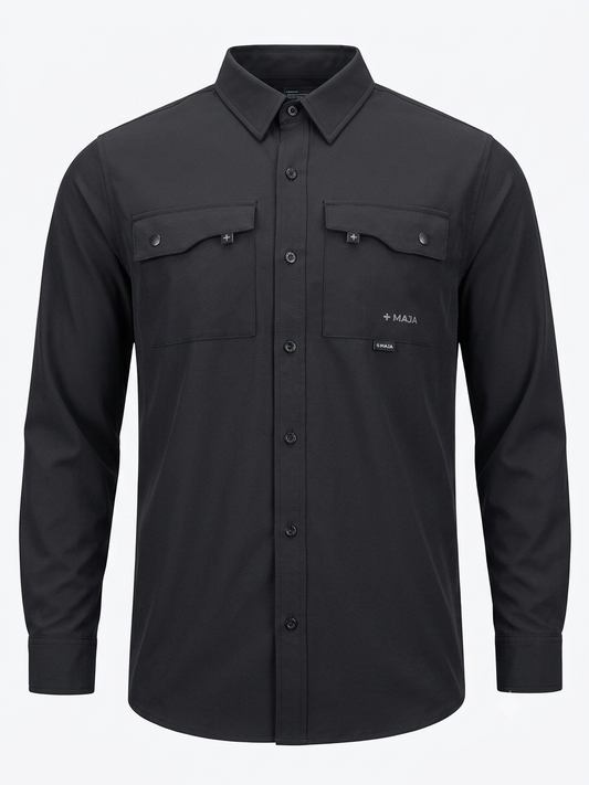 Camisa caballero Grande MAJ@ negr@