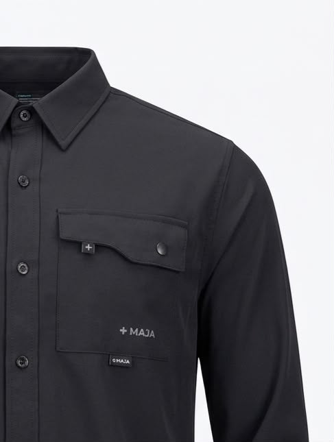 Camisa caballero Grande MAJ@ negr@