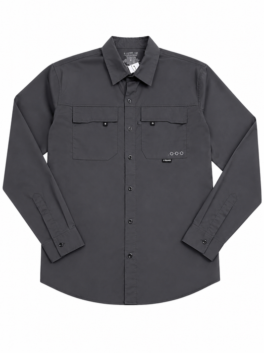 Camisa caballero grande MAJ@ gris obscuro