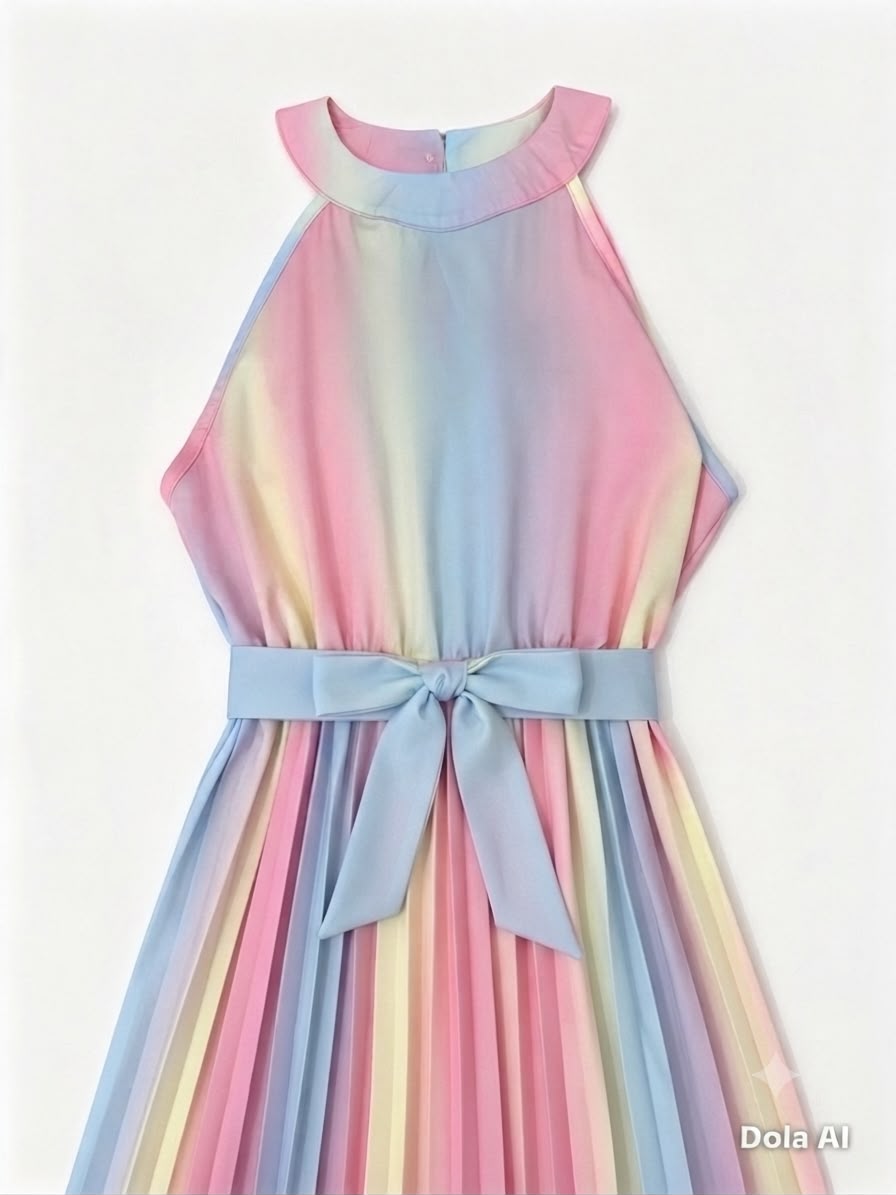 Vestido niña arcoíris 🌈 largo