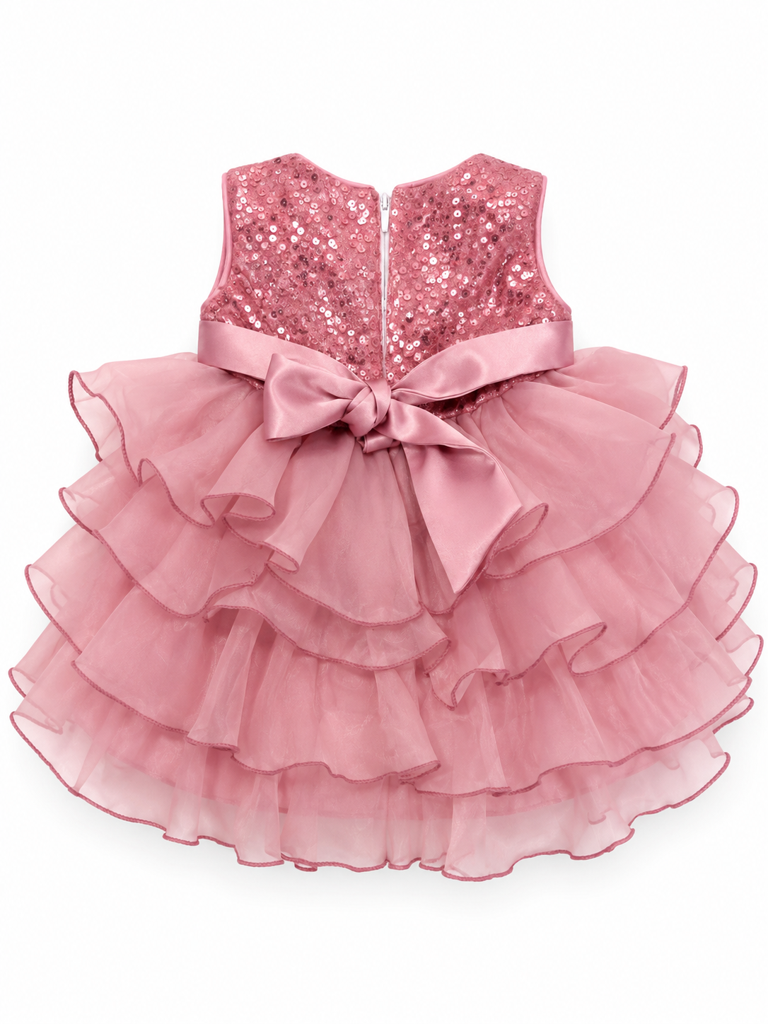 ✨ Vestido de Fiesta Rosa con Lentejuelas ✨ NIÑA MESES