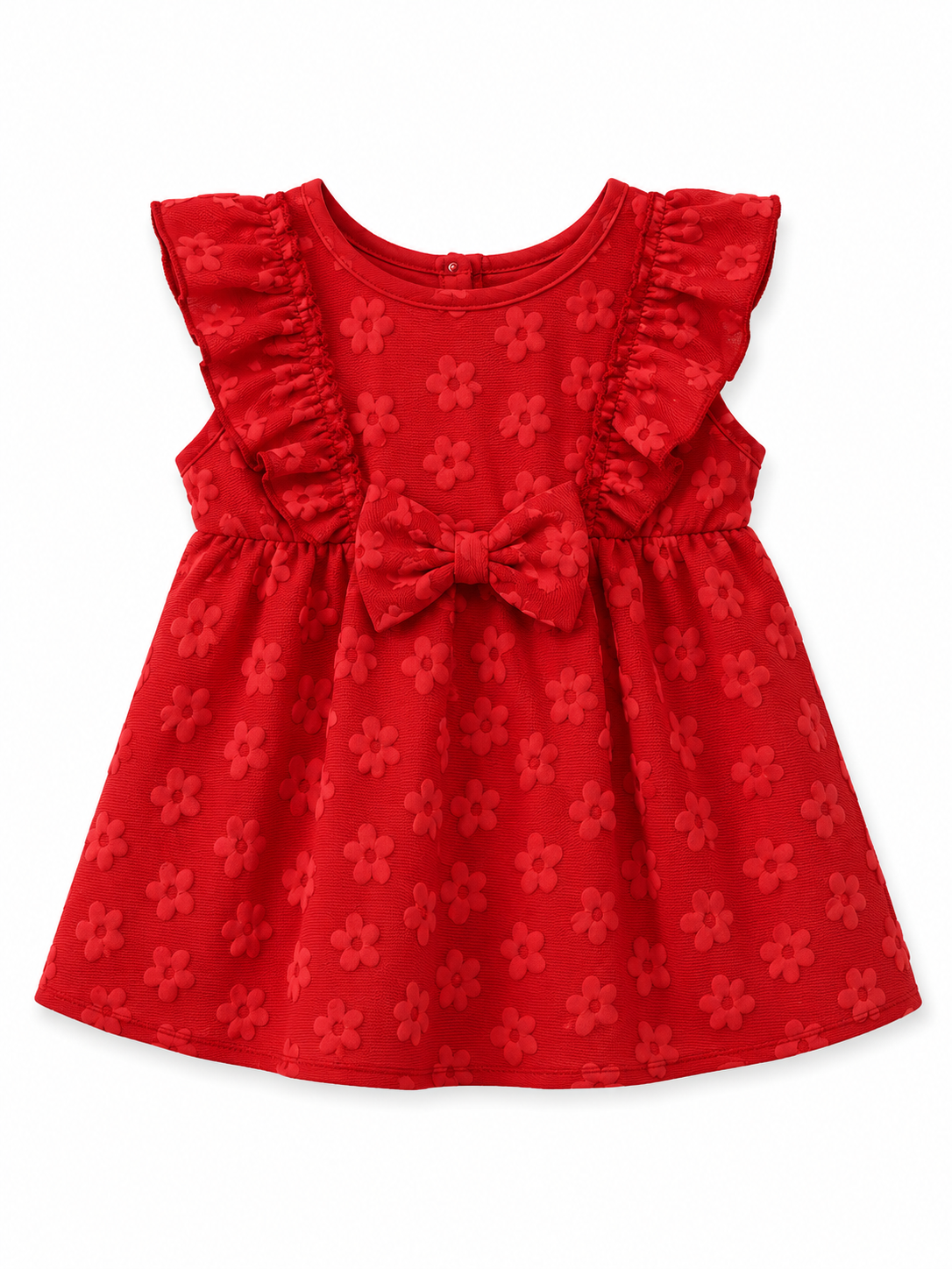 ❤️ Vestido Rojo Floral para Bebé ❤️ NIÑA MESES