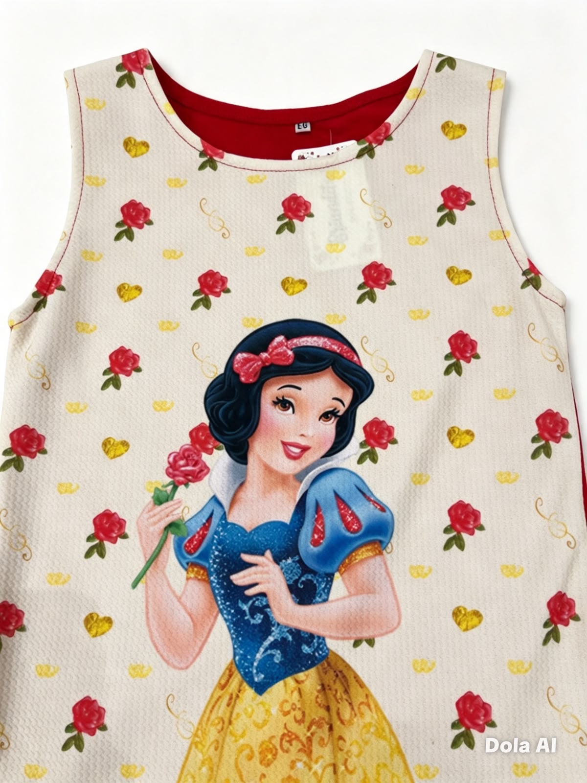 Vestido niña estampado de blanca sin mangas