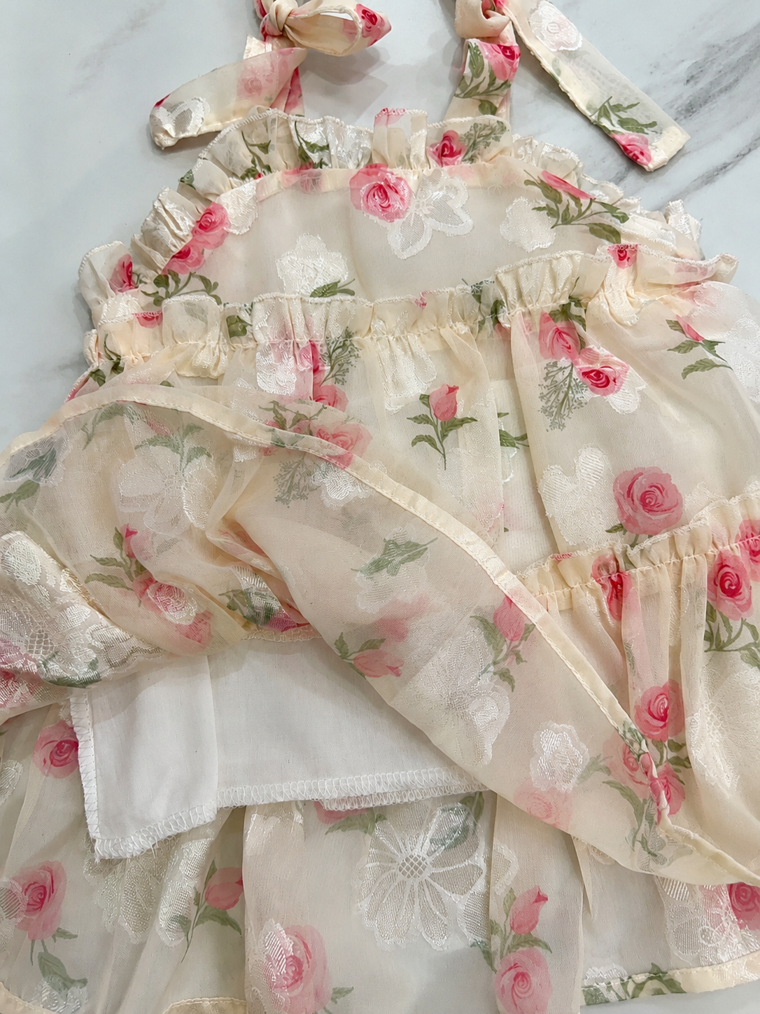 🌸 Vestido Floral Romántico para Bebé 🌸 NIÑA MESES