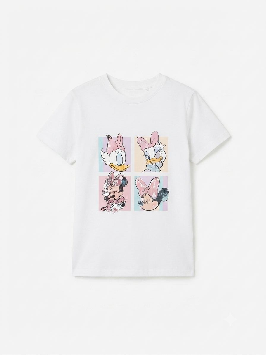 Blusa niña minie y patita