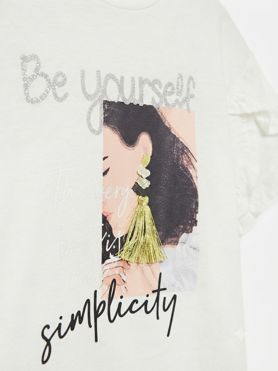 Blusa niña con manga de plan