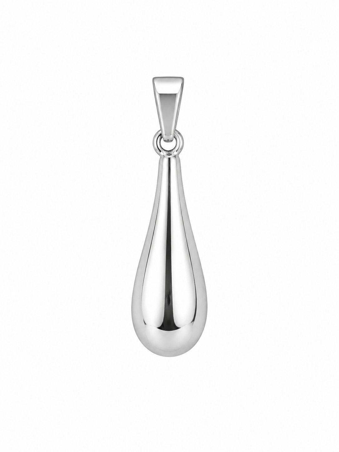 Cola accesorio Dama gota plateada