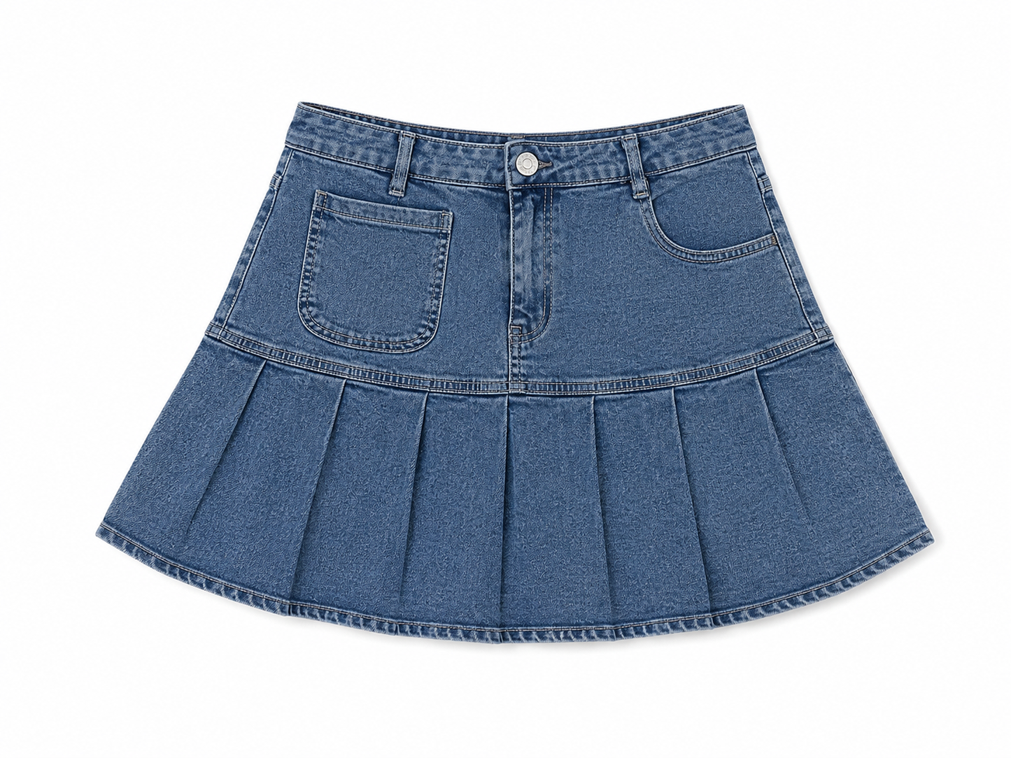 Set niña playera y falda-short de mezclilla
