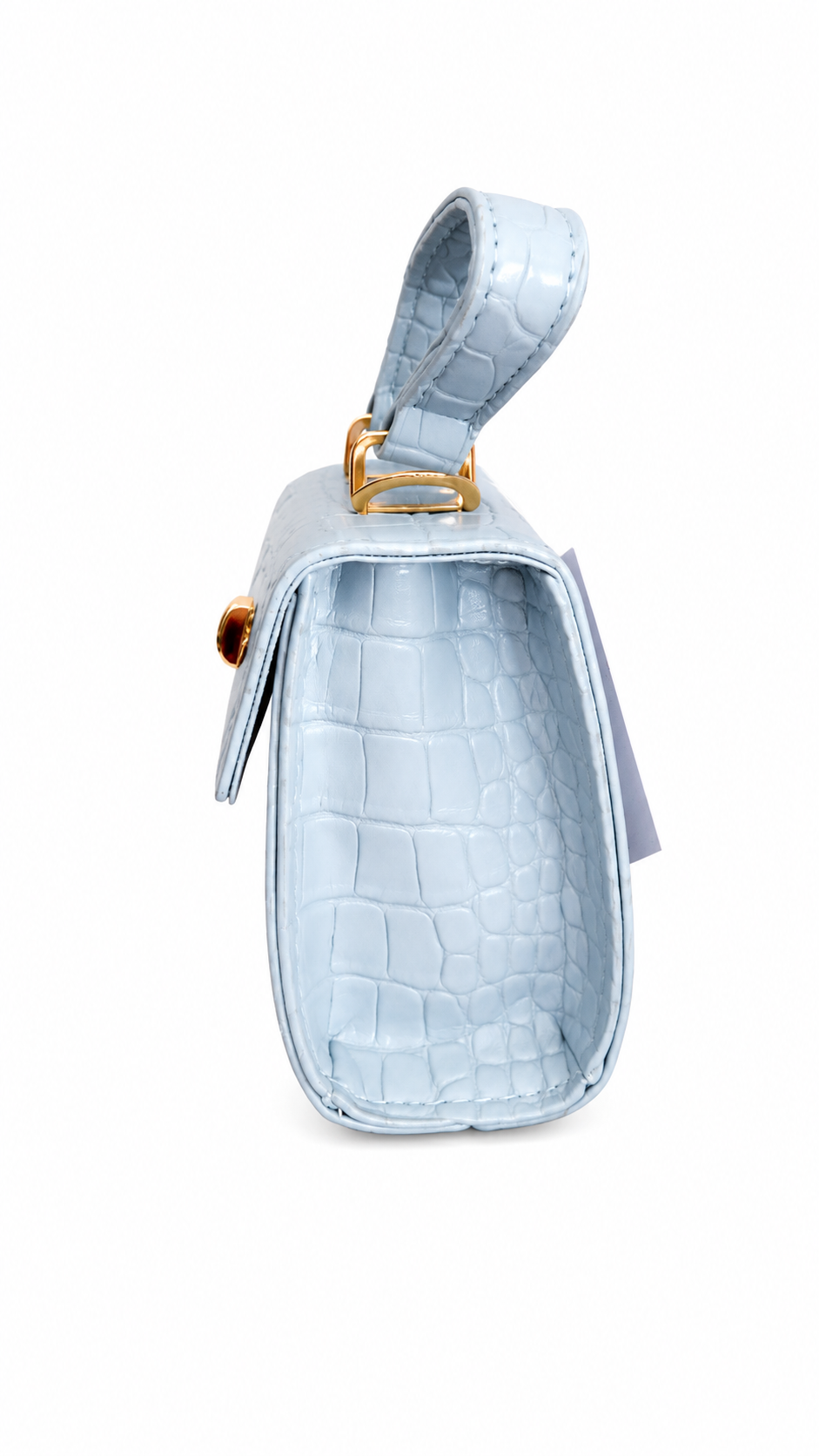 Bolsa Infantil Mini Croco Azul Cielo