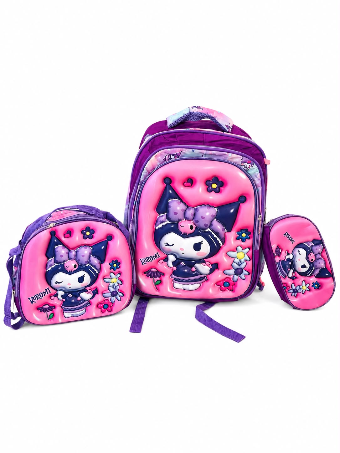 Set Mochila Infantil Diseño Moñito – Mochila + Lonchera + Lapicera