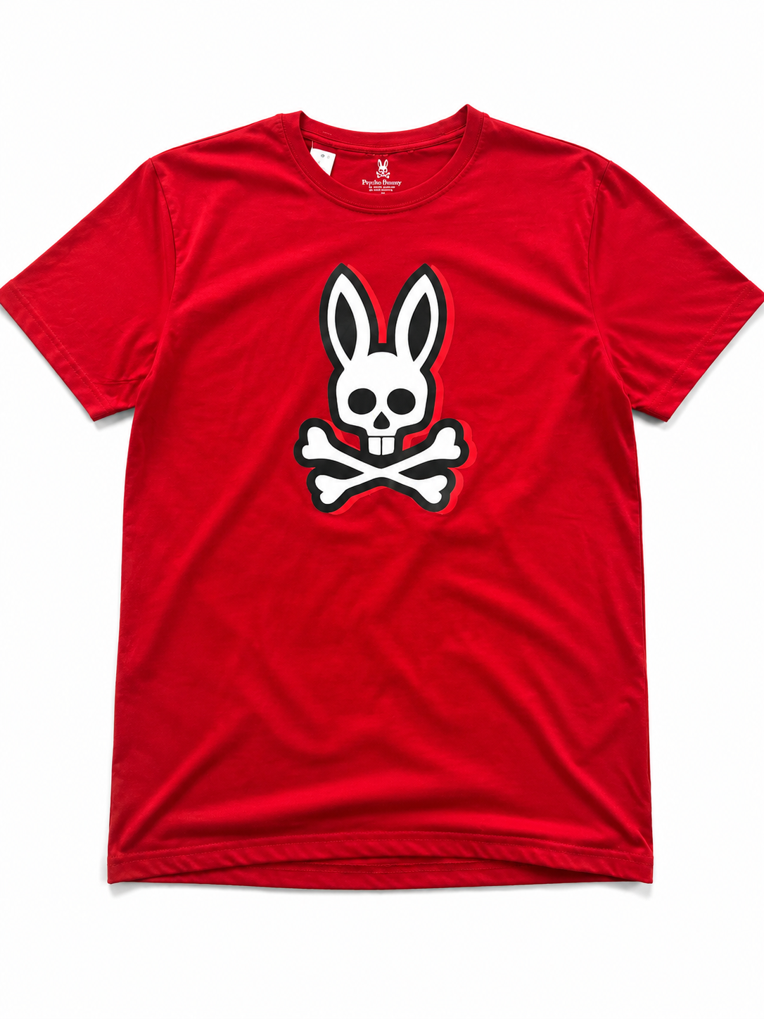 Playera caballero Extra Grande XL PSYCH@ BUNN@ roja