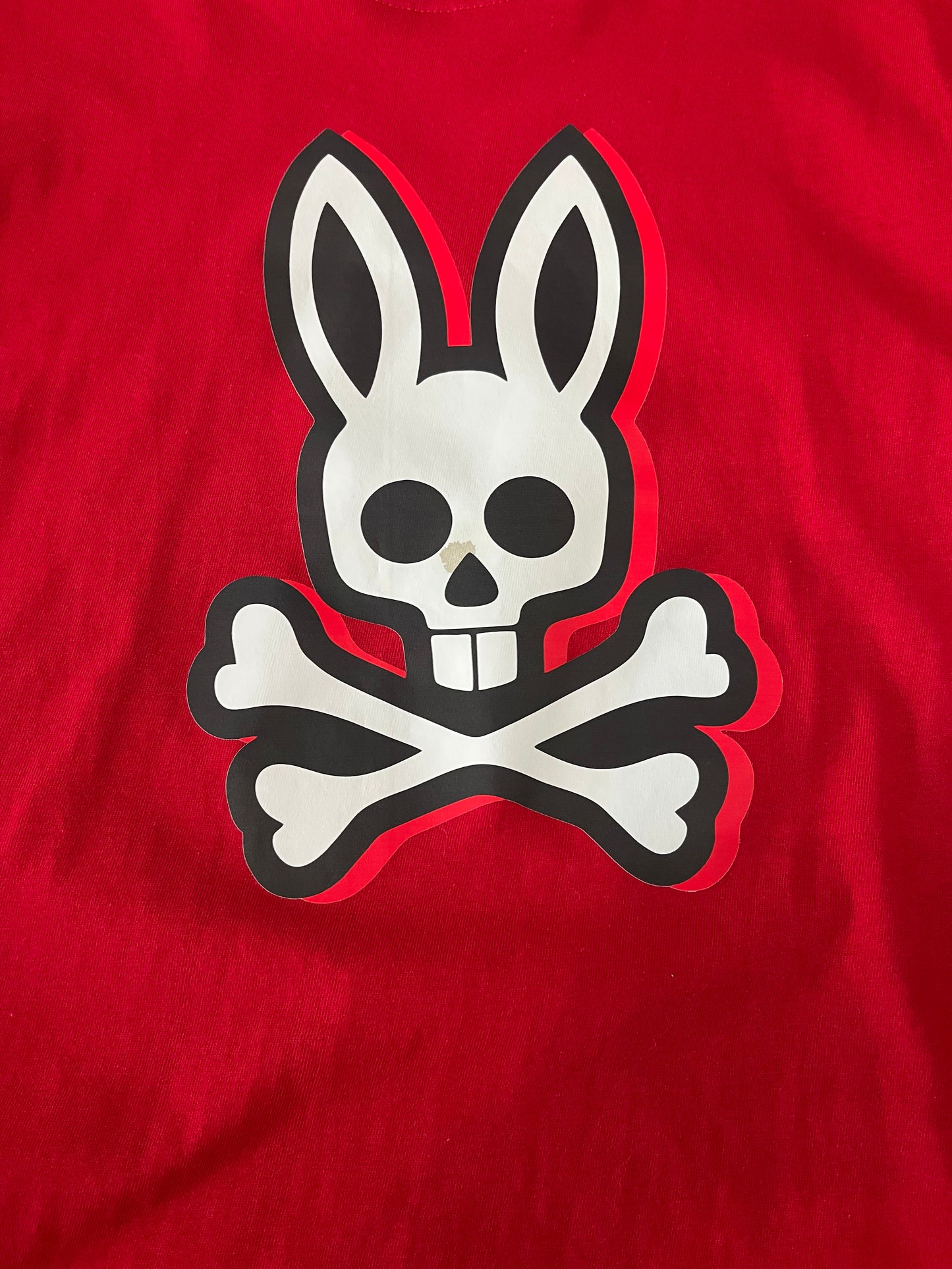 Playera caballero Extra Grande XL PSYCH@ BUNN@ roja