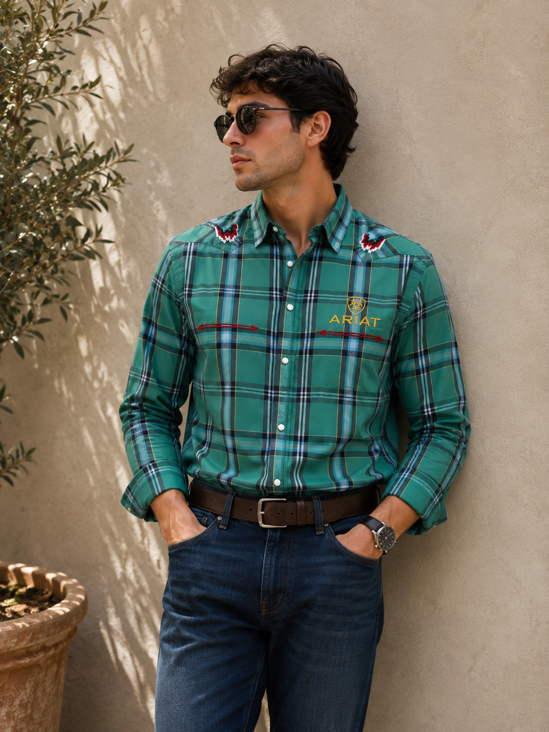 Camisa Caballero chica ARI@T Verde Caballero