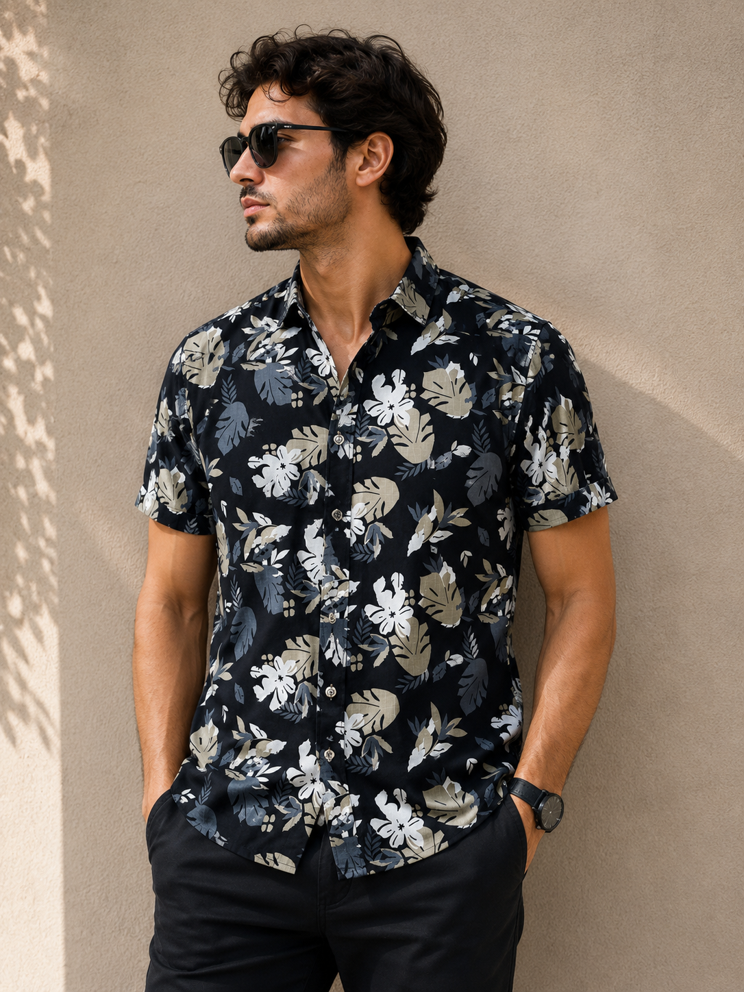 Camisa caballero chica estamp@do Tr@pical