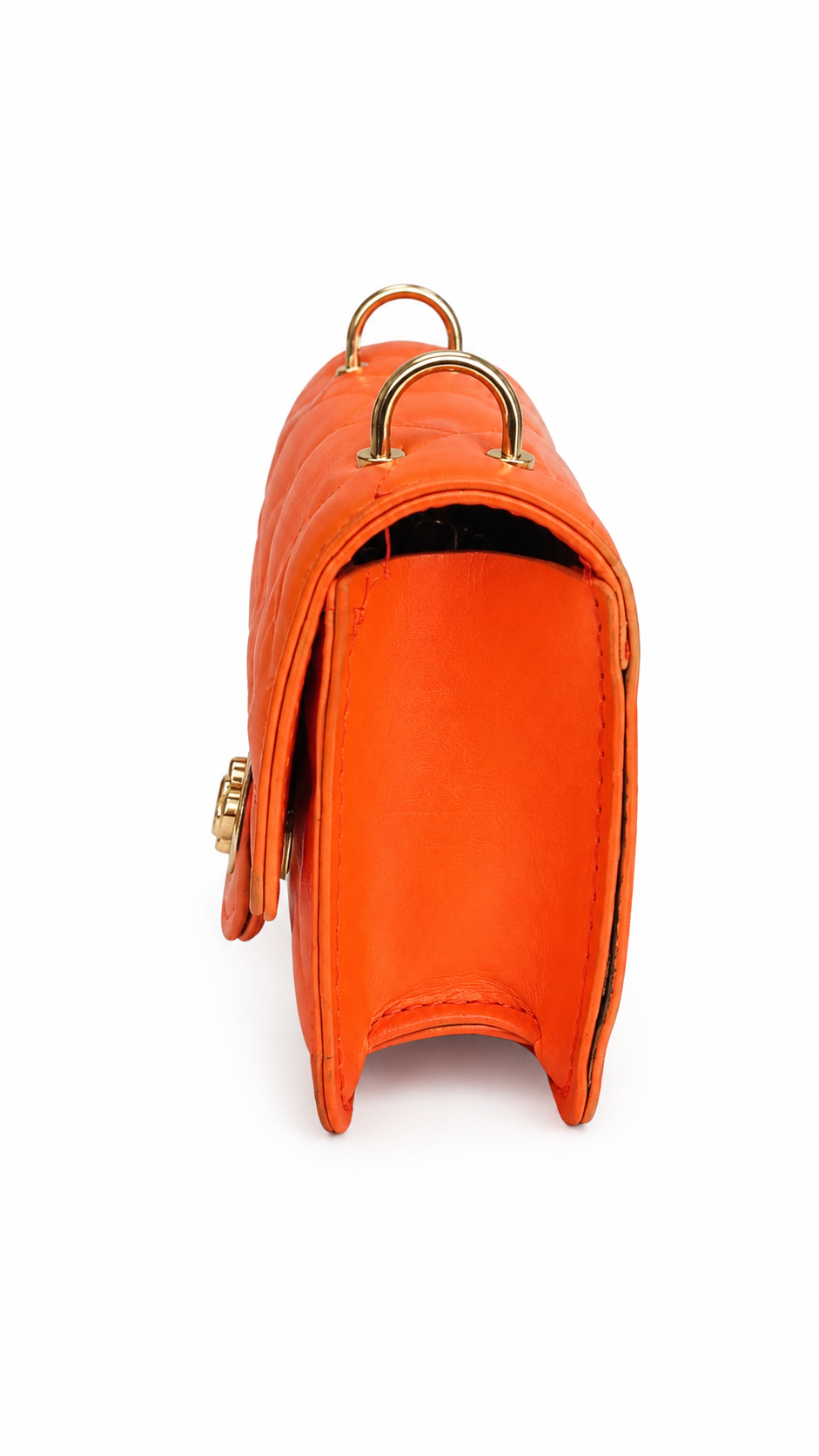 Bolsa Infantil Acolchada Naranja con Cadena