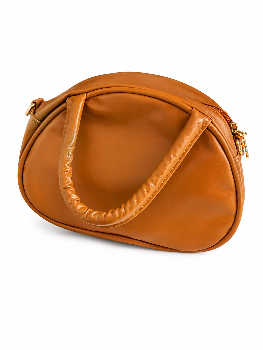 Bolsa infantil Color Camel con Diseño Acolchado de Corazones