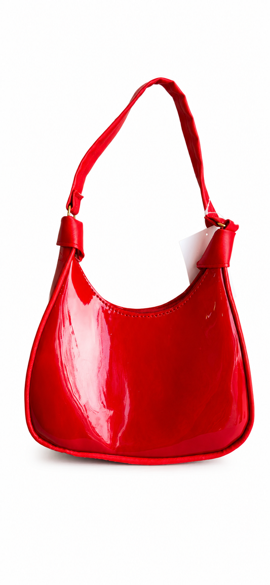 Bolsa Dama Roja Brillo Chic