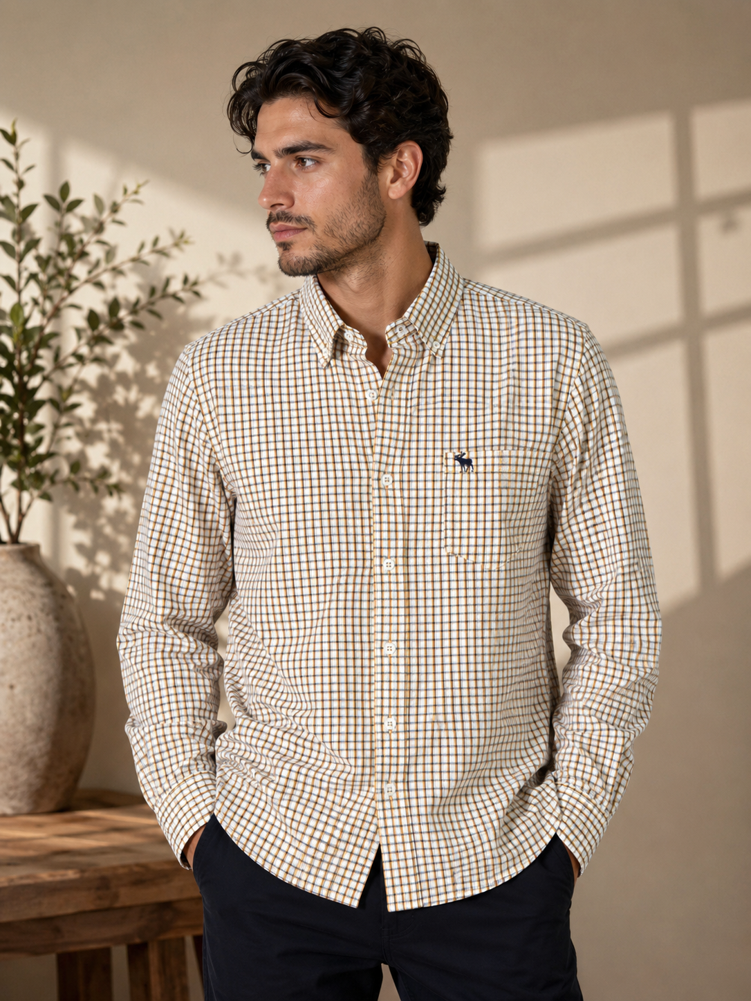 Camisa caballero mediana ABERC@mbie