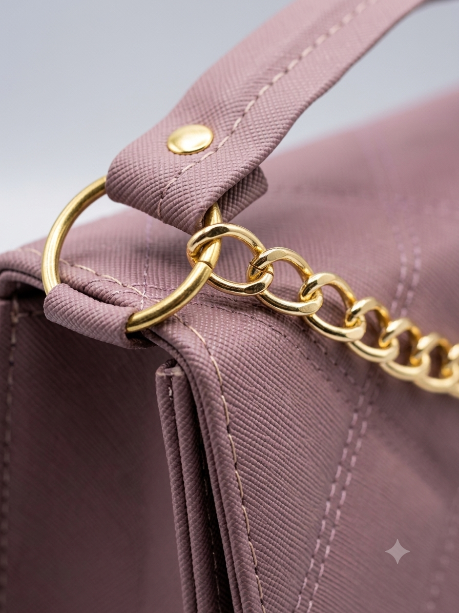 Bolsa Dama CORREA DORADO NAC