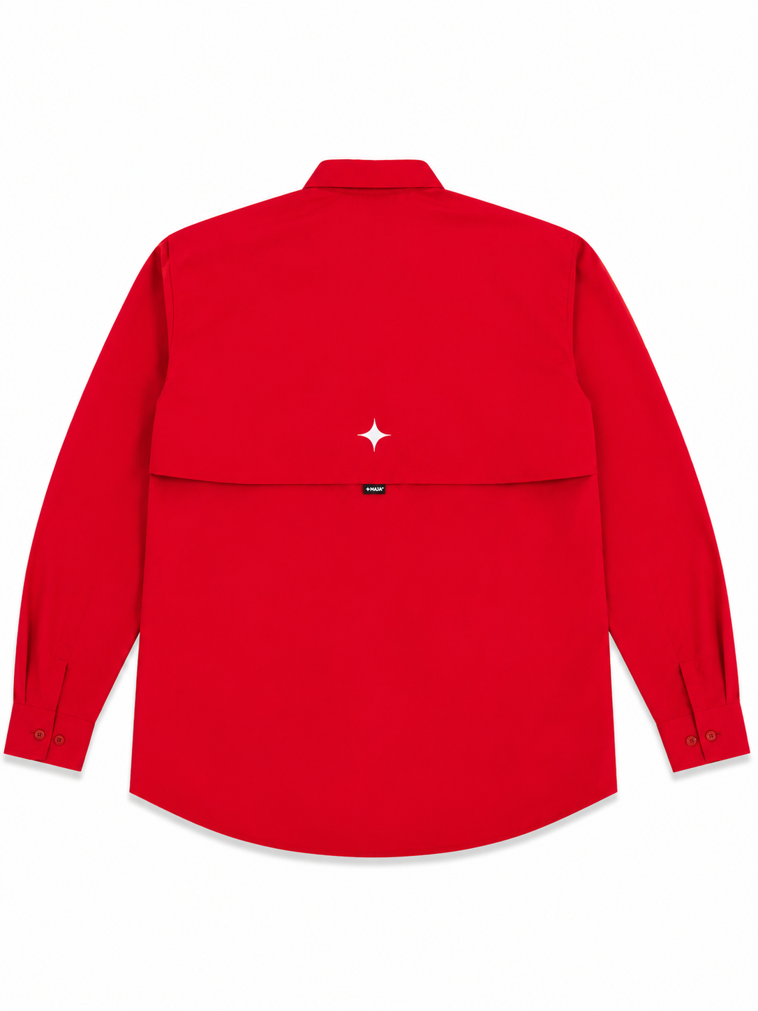 Camisa Caballero Roja Manga Larga MAJ@