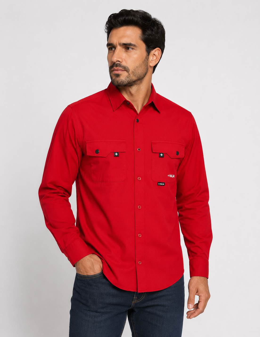 Camisa caballero XL Extra Grande M@JA roja