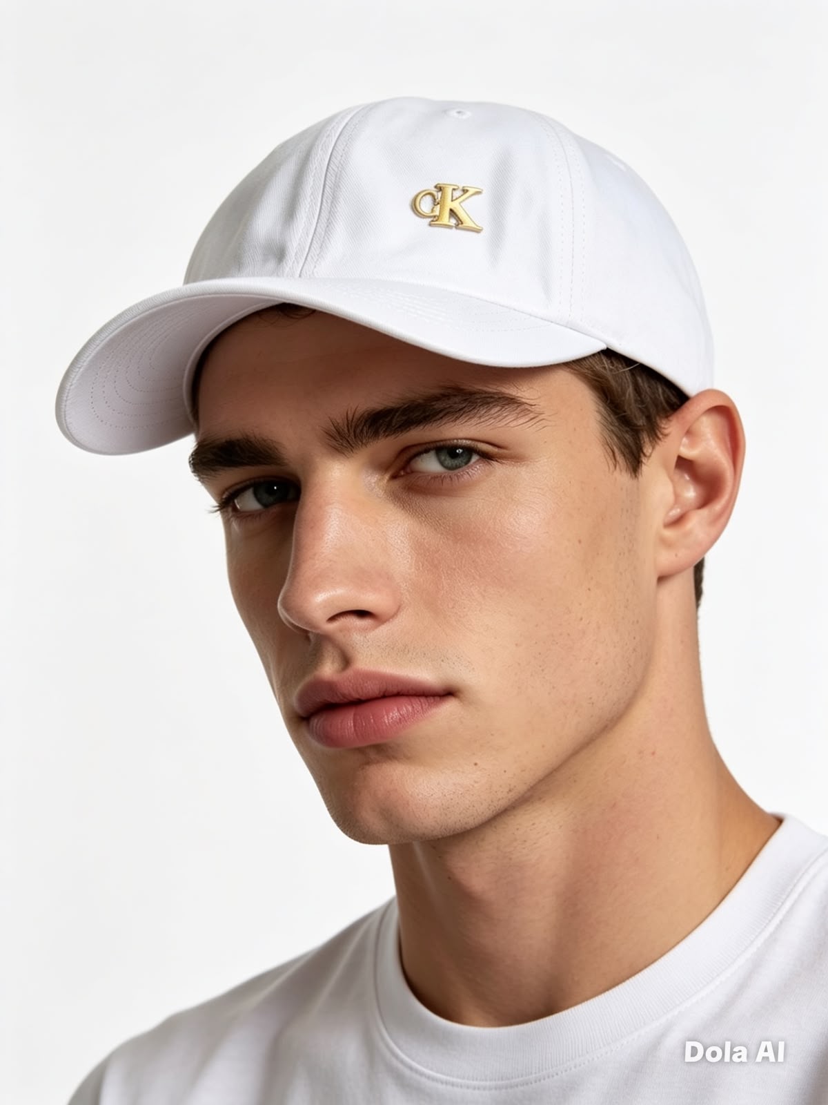 Gorra caballero blanca ck