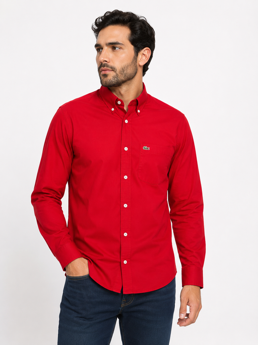 Camisa caballero XL Extra Grande L@coste rojo