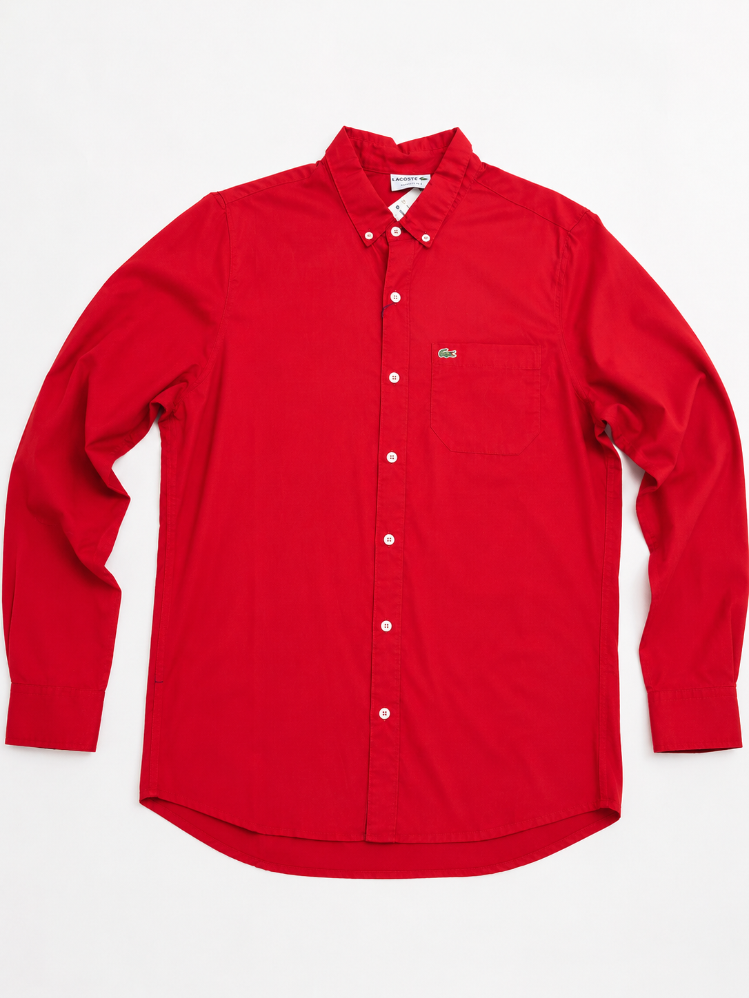 Camisa caballero XL Extra Grande L@coste rojo