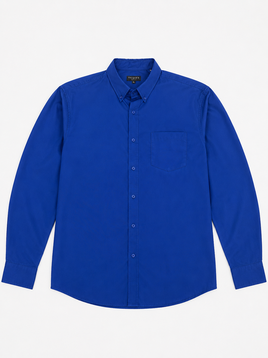 Camisa caballero XL Extra grande GU@S AZUL REY