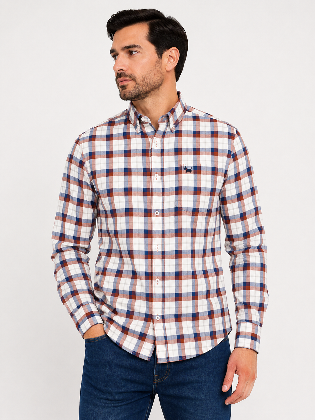Camisa caballero XL Extra Grande PERR@Ni multicolor