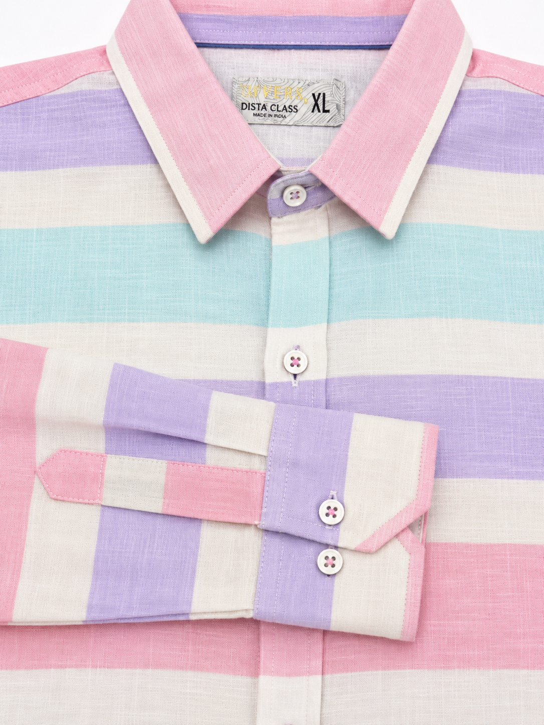 Camisa caballero XL Extra Grande FIR@ST Multicolores pastel